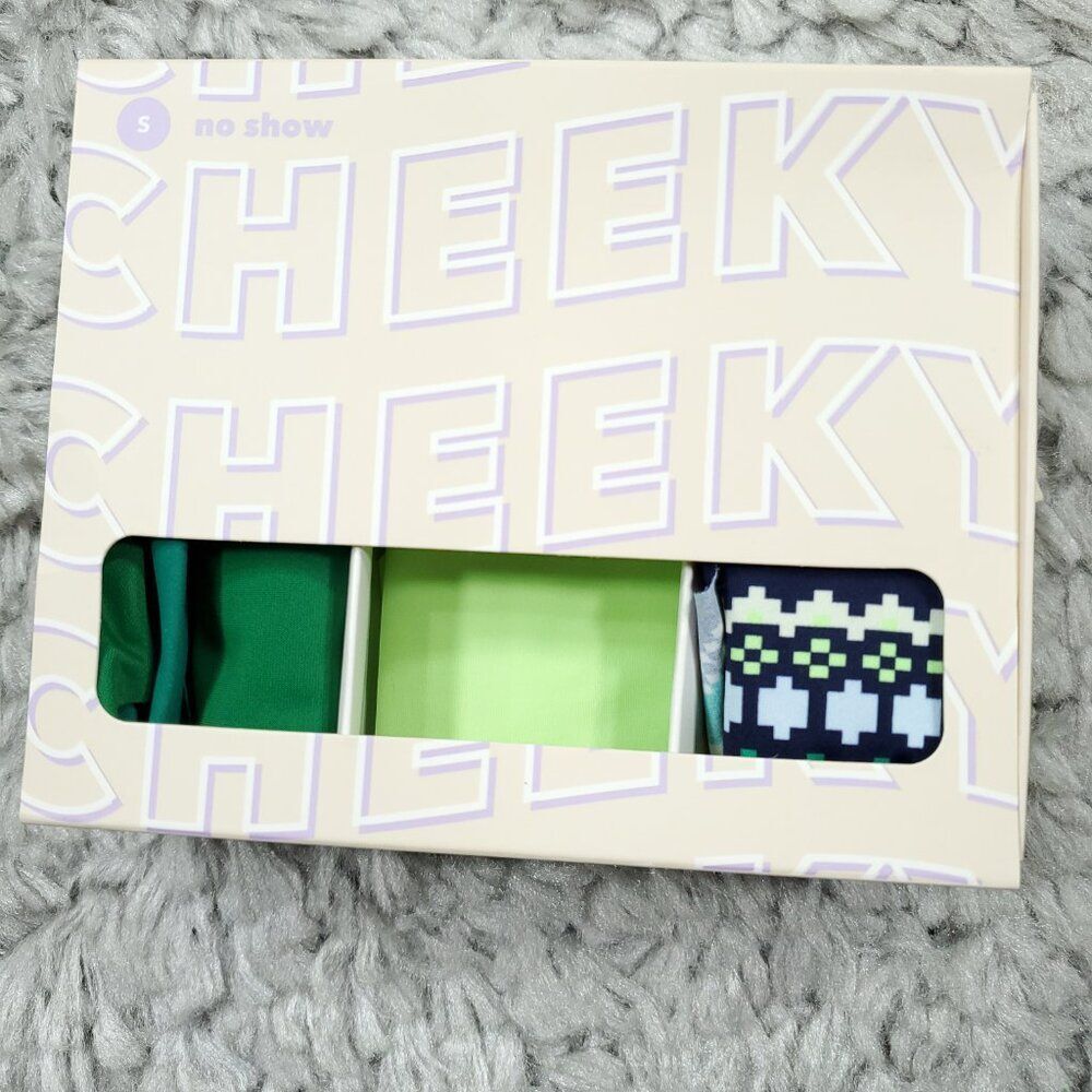 Aerie No Show Cheeky Underwear Panties Size Small 3 Pack Green - Picture 5 of 6